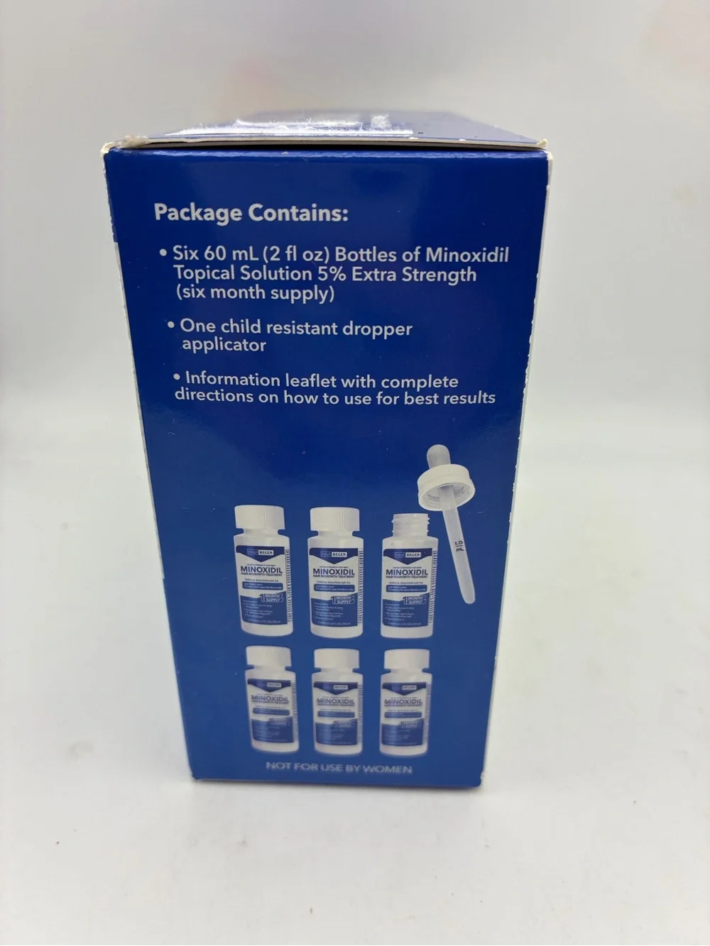 Hair Regen Minoxidil 5% Extra Strength Men Hair Regrowth 6 Month Supply 6x2oz